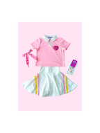 Girl Power Athletic Top and Skort Set