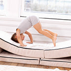 Bamboo Lounge Sets – Blue + White (2-Pack)