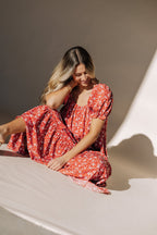 Bella Maxi Dress in Red