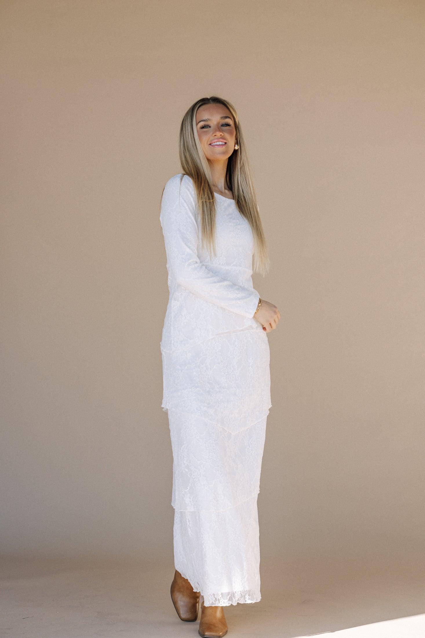 Brielle LDS Temple Dress
