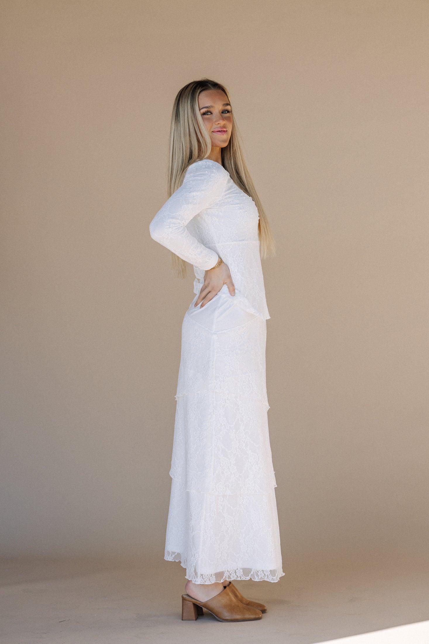 Brielle LDS Temple Dress