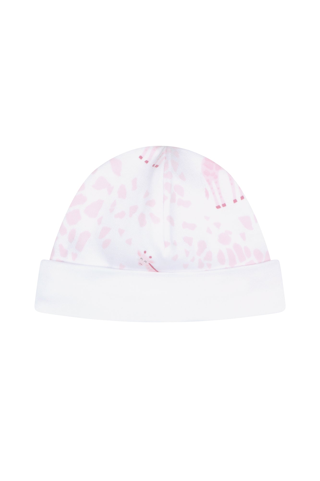 Pink Giraffe Pima Cotton Baby Hat