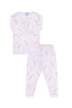 Girls Pink Giraffe Pima Cotton Pajama