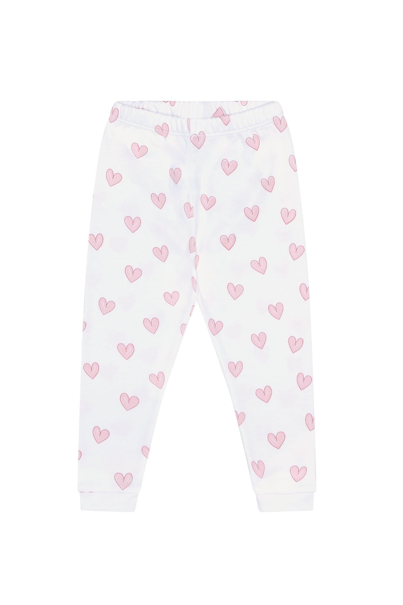 Pink Heart Print Pima Cotton Pajama