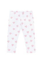 Pink Heart Print Pima Leggings