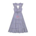 Giselle Women's Maxi Dress Navy Ikat
