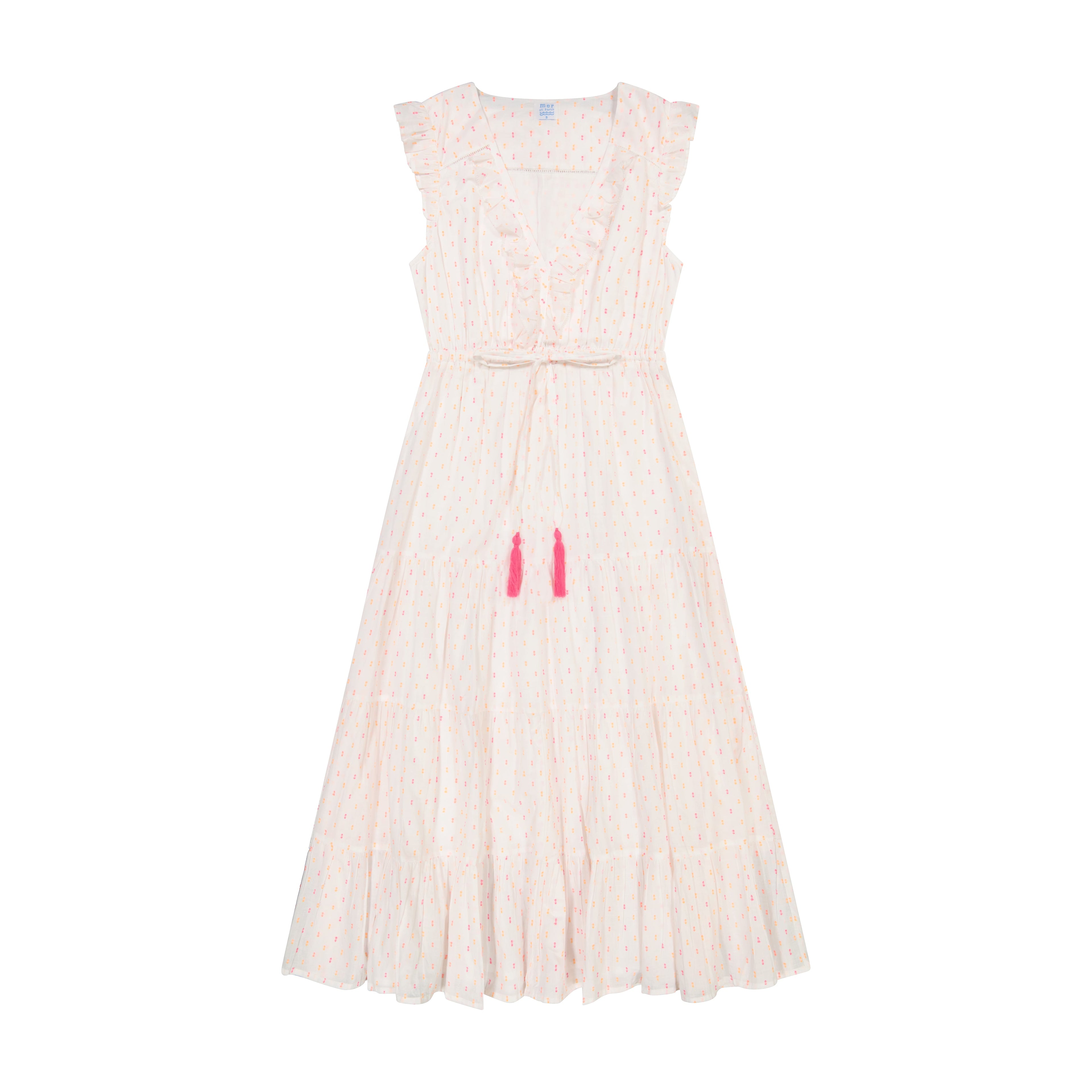 Giselle Women's Maxi Dress Neon Swiss Dot