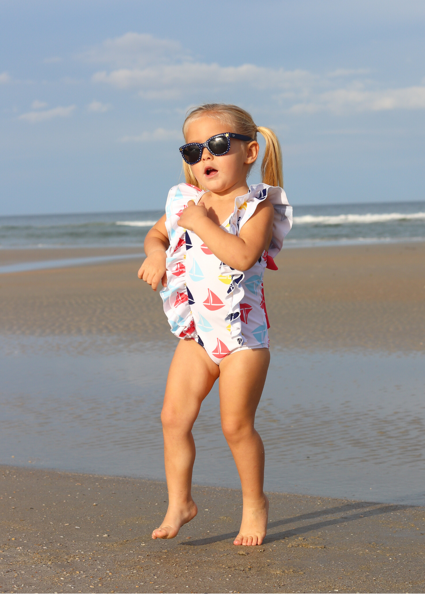 Crystal Lake Ruffle One-Piece Swimsuit