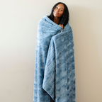 PATTERNED FAUX FUR THROW BLANKETS