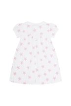 Girls Pink Stars Print Pima Cotton Playtime Dress