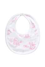 Pink Toile Pima Cotton Baby Bib
