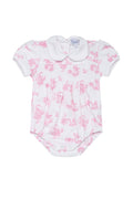 Pink Toile Smocked Bubble