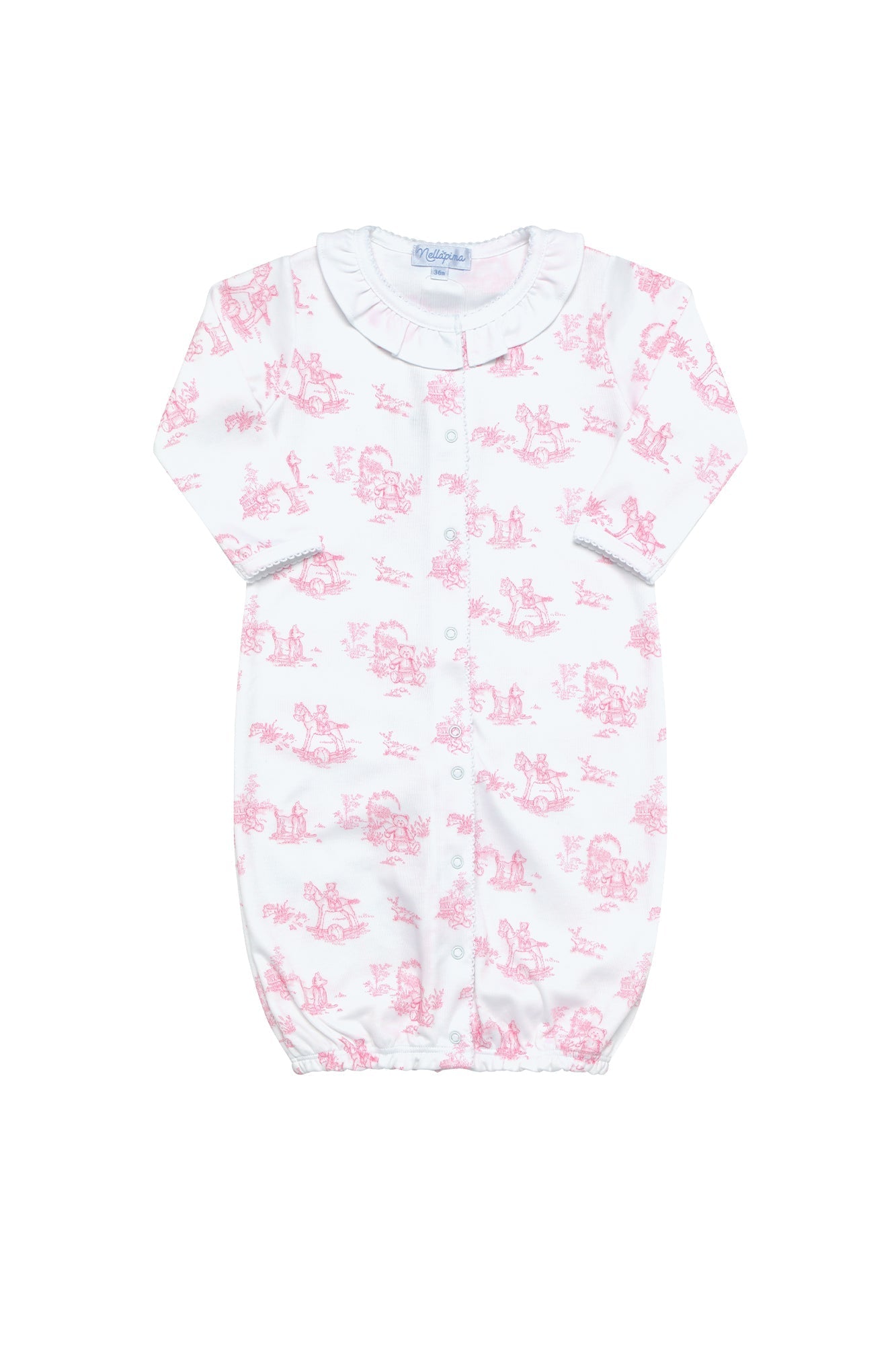Pima Cotton Baby Converter Gown