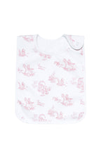 Pink Toile Baby Feeding Pima Cotton Bib