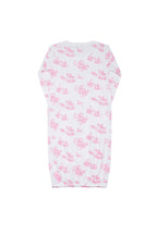 Baby Girl Pink Toile Pima Cotton Gown
