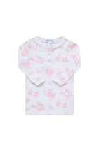 Girls Pink Toile Pima Cotton Pajamas