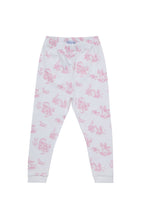 Girls Pink Toile Pima Cotton Pajamas