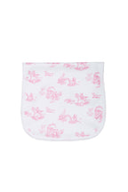 Pink Toile Pima Cotton Burp Cloth