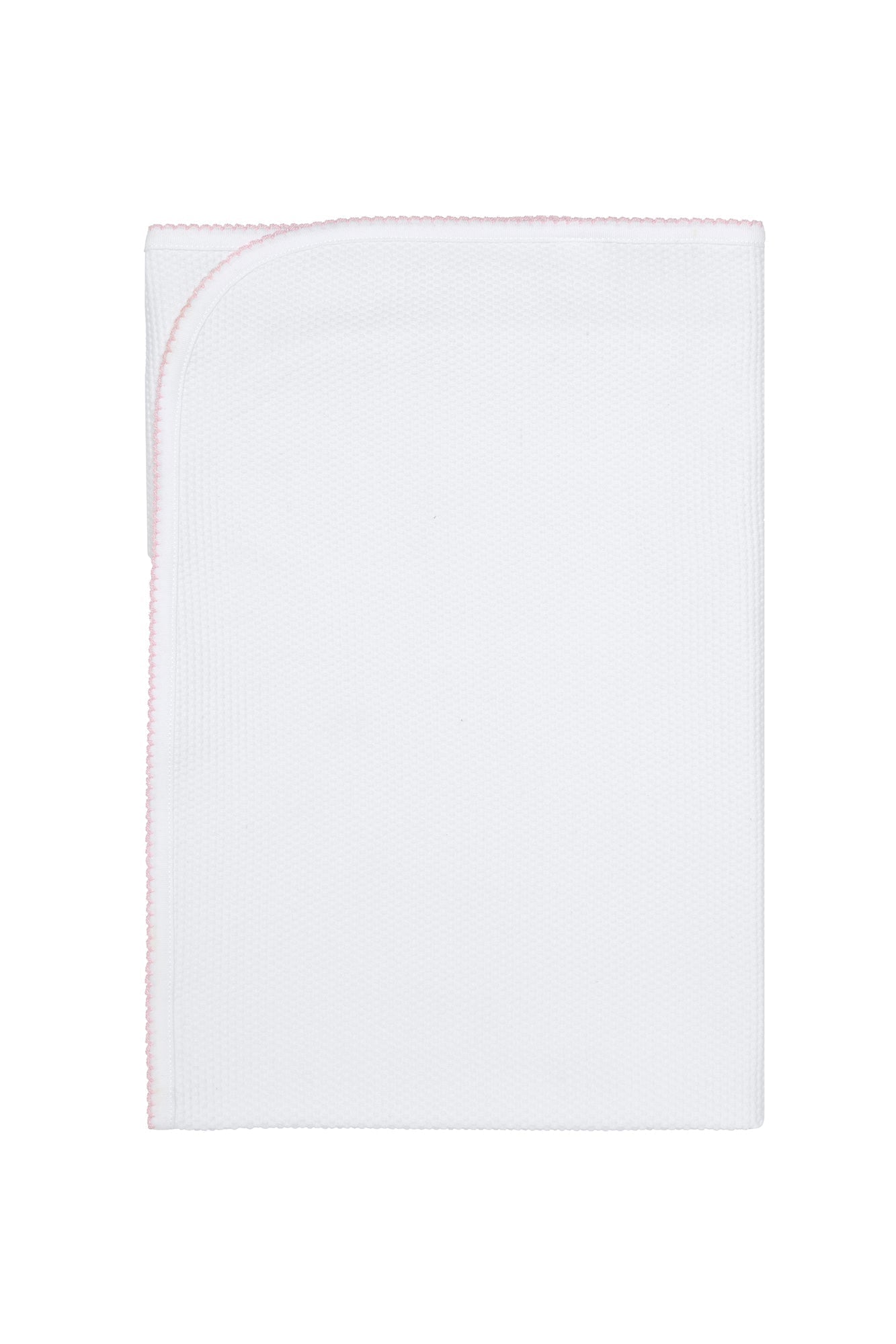 White Bubble Pima Cotton Baby Blanket