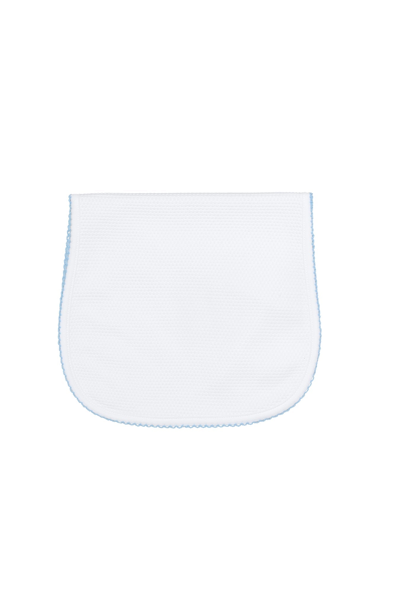White Bubble Pima Cotton Burp Cloth