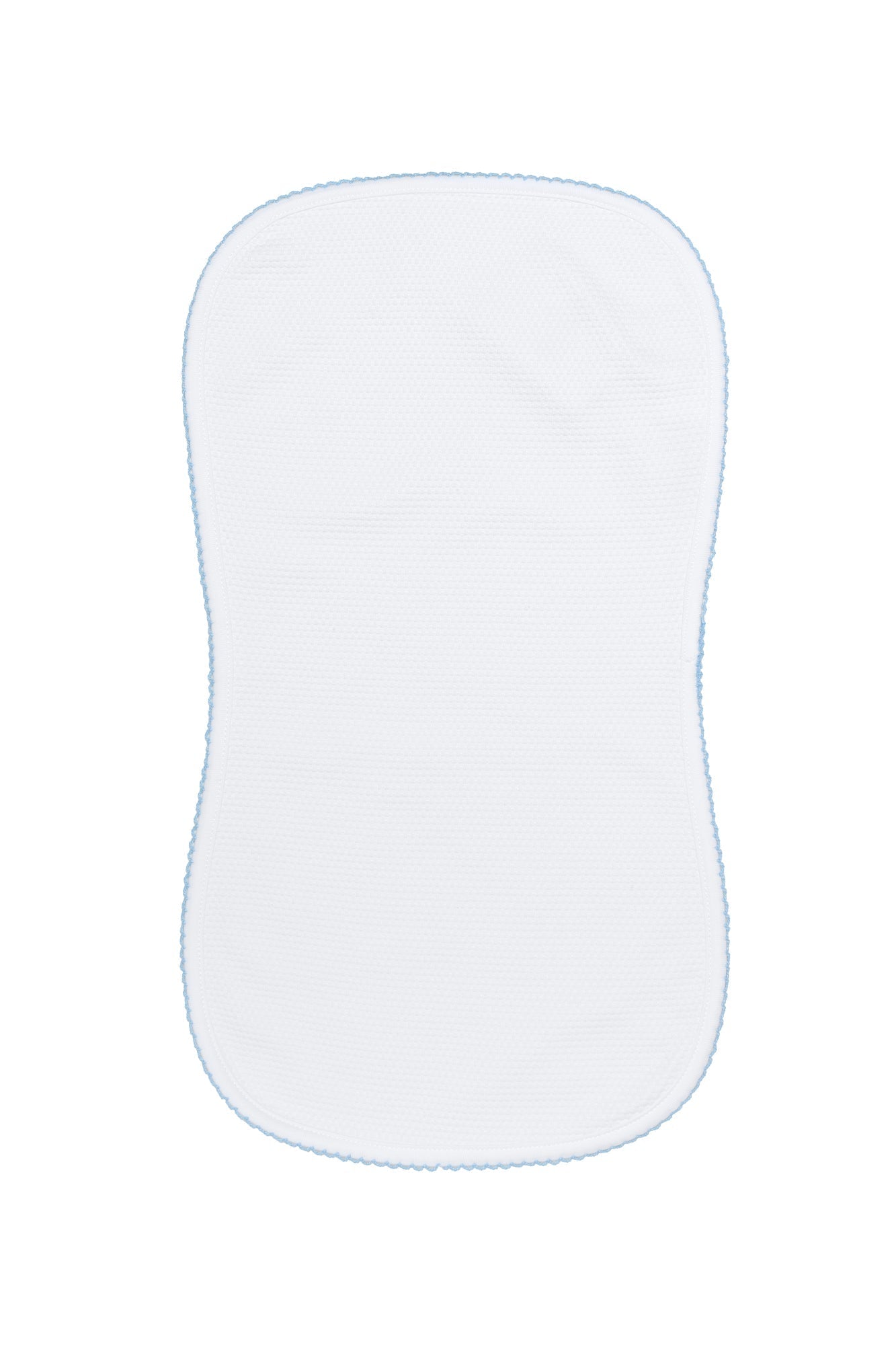White Bubble Pima Cotton Burp Cloth