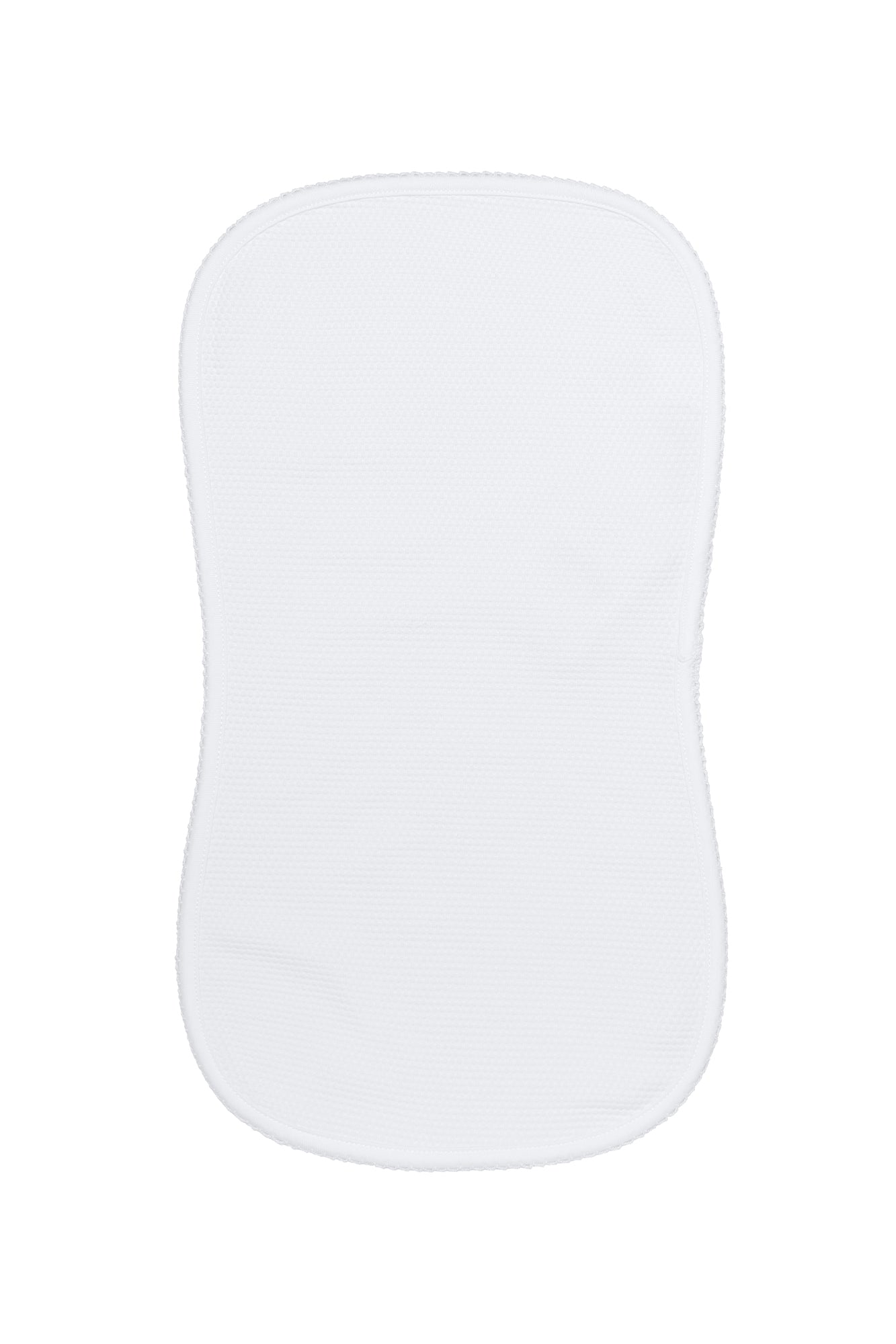 White Bubble Pima Cotton Burp Cloth