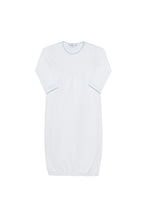 White Picot Trim Gown