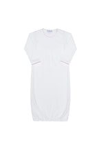 White Picot Trim Gown