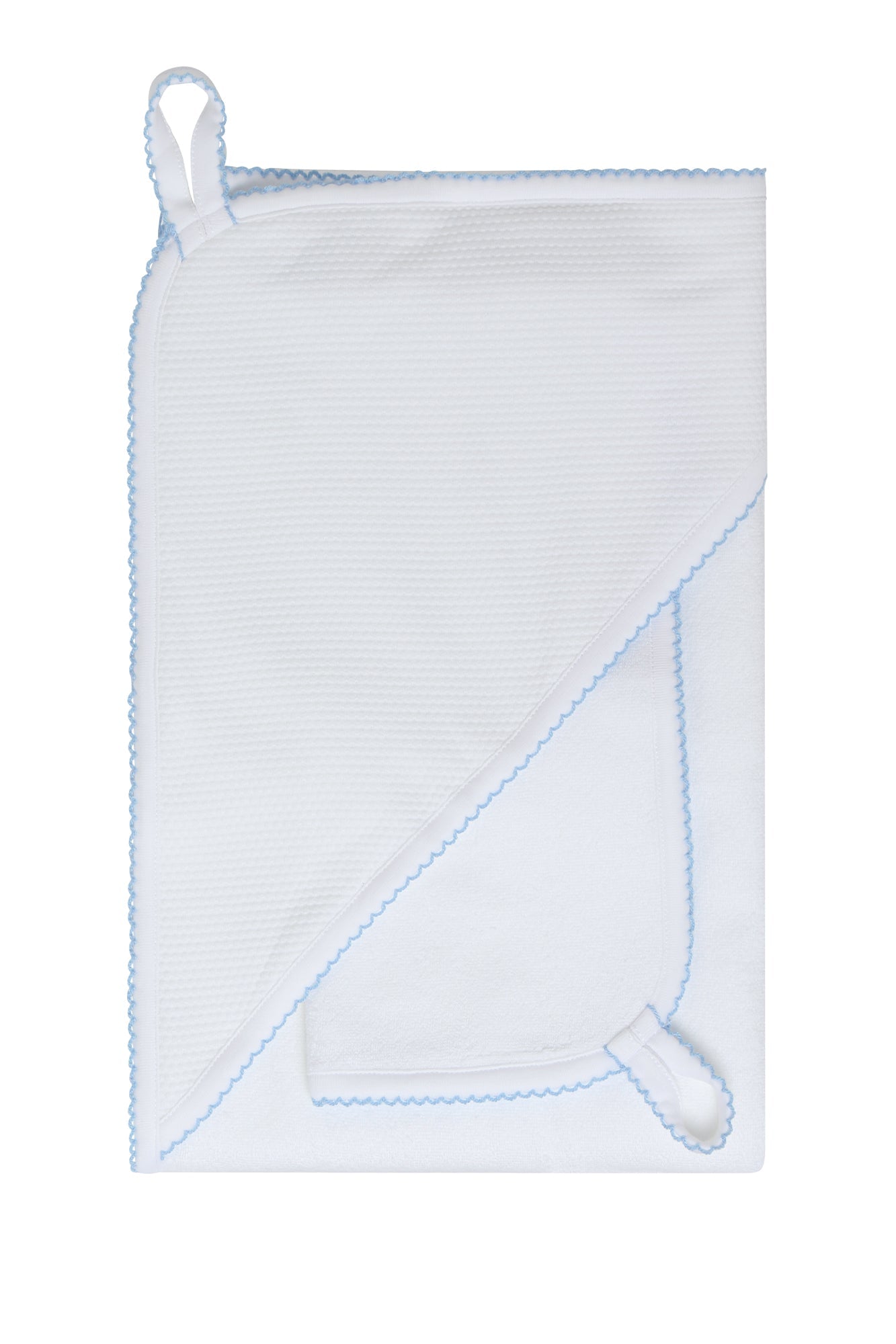 Baby White Bubble Hooded Towel