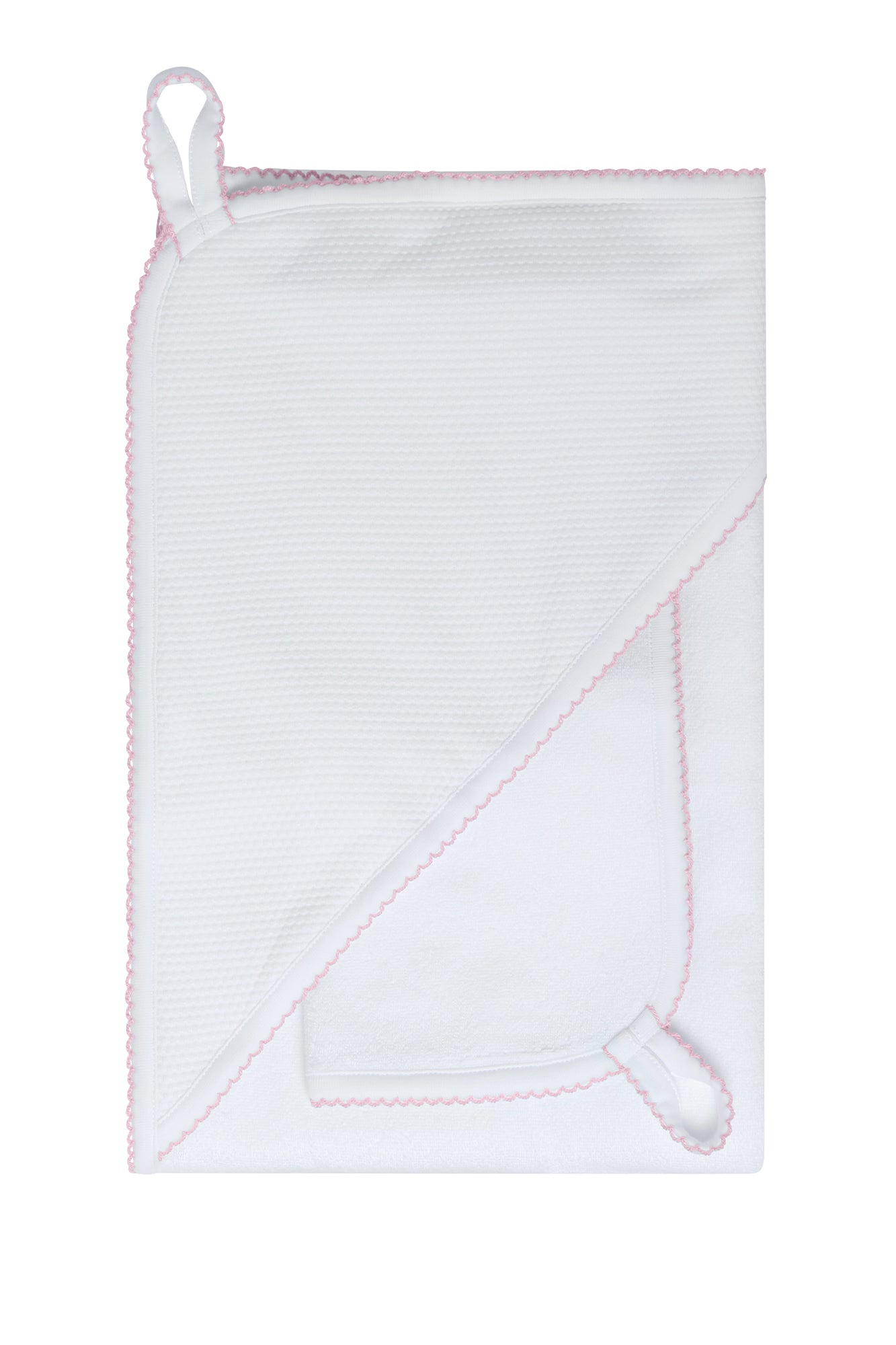 Baby White Bubble Hooded Towel