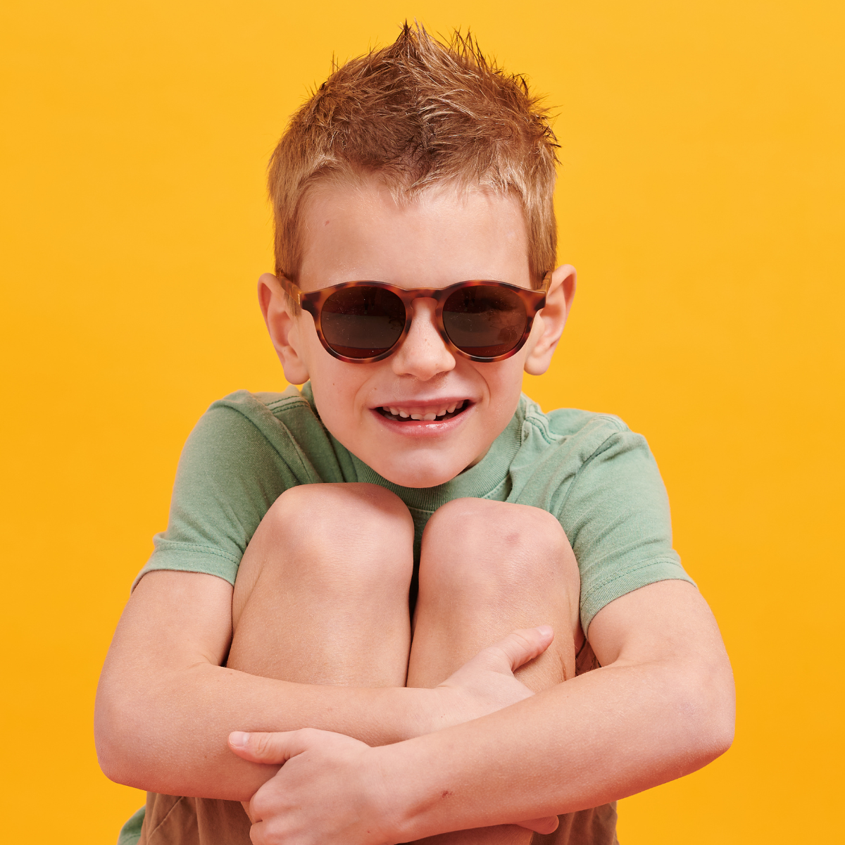 Classic Tortoise Keyhole | Polarized Gradient Amber Lenses