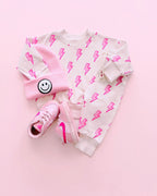 Girls Jogger Set | Pink Bolts
