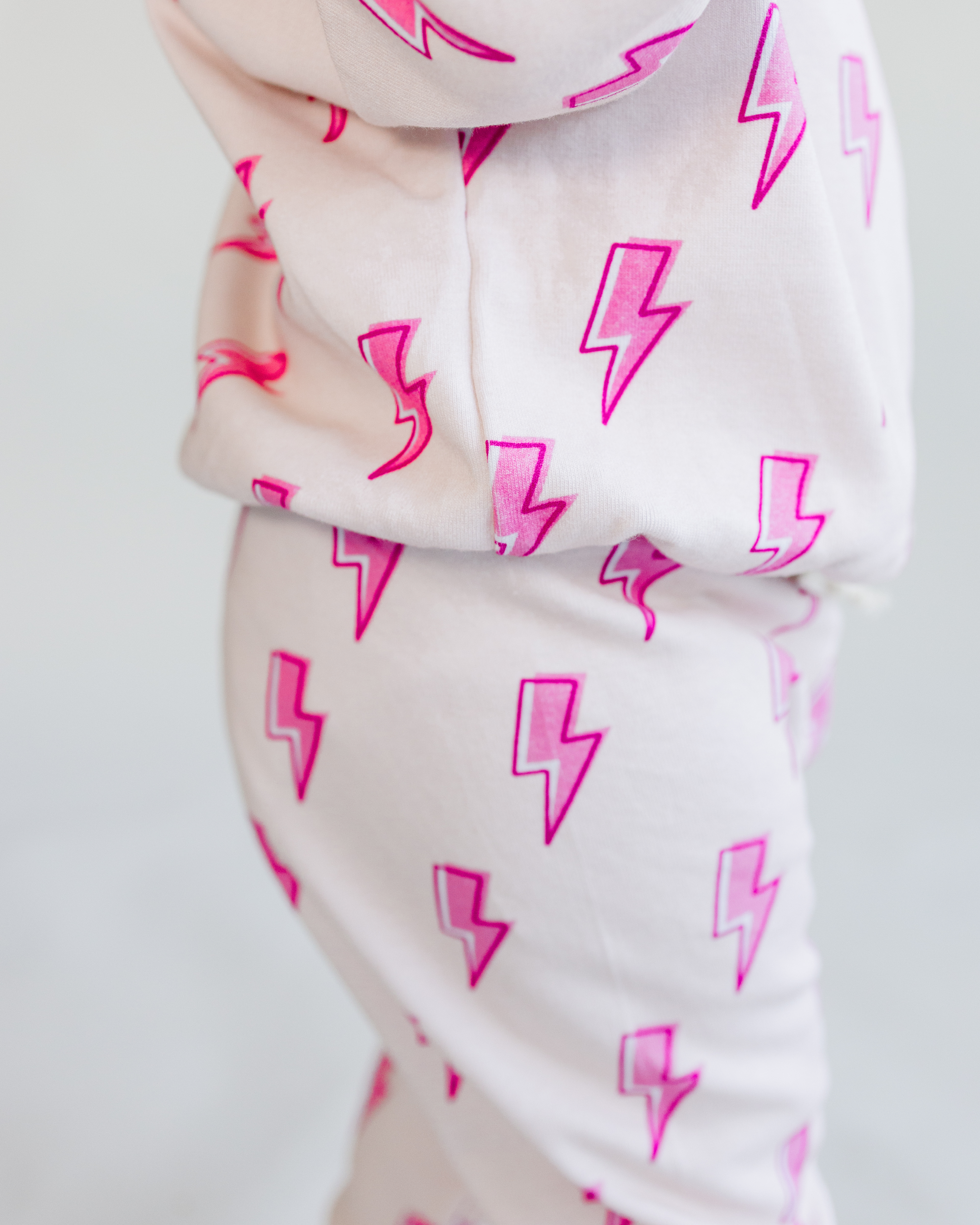 Girls Jogger Set | Pink Bolts
