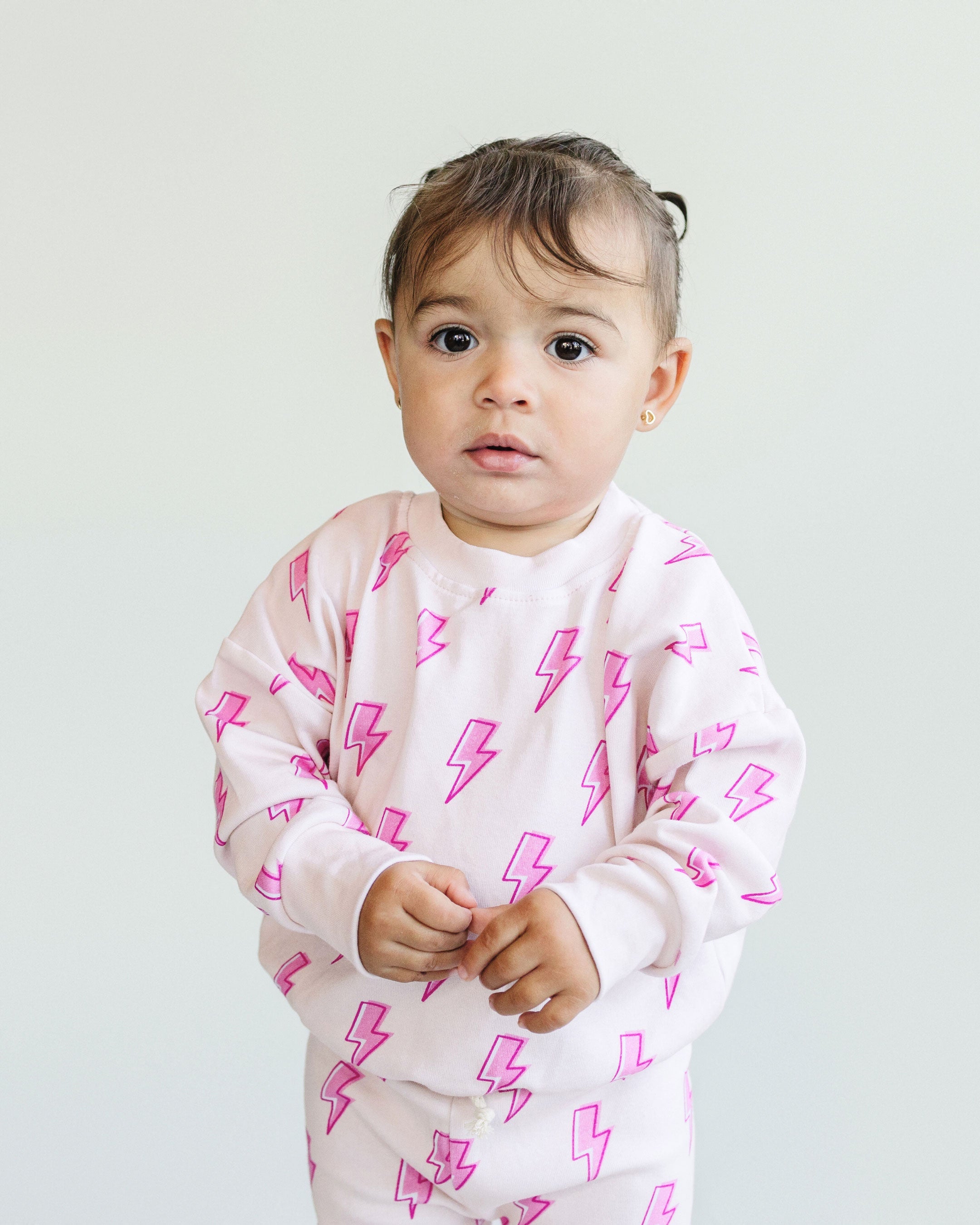 Girls Jogger Set | Pink Bolts