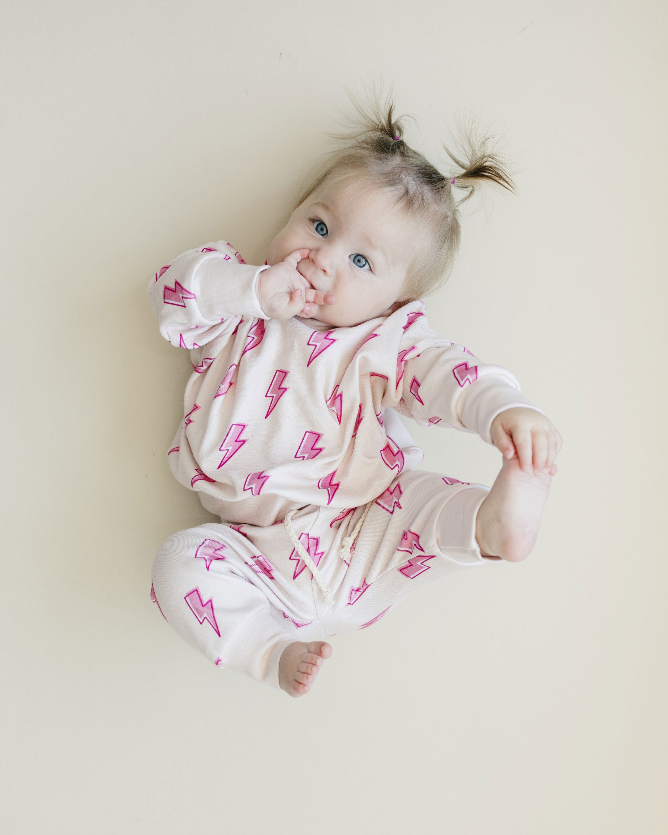 Girls Jogger Set | Pink Bolts