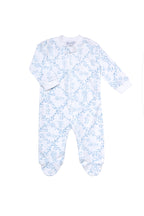 Baby Boys Blue Bears Trellace Zipper Footie