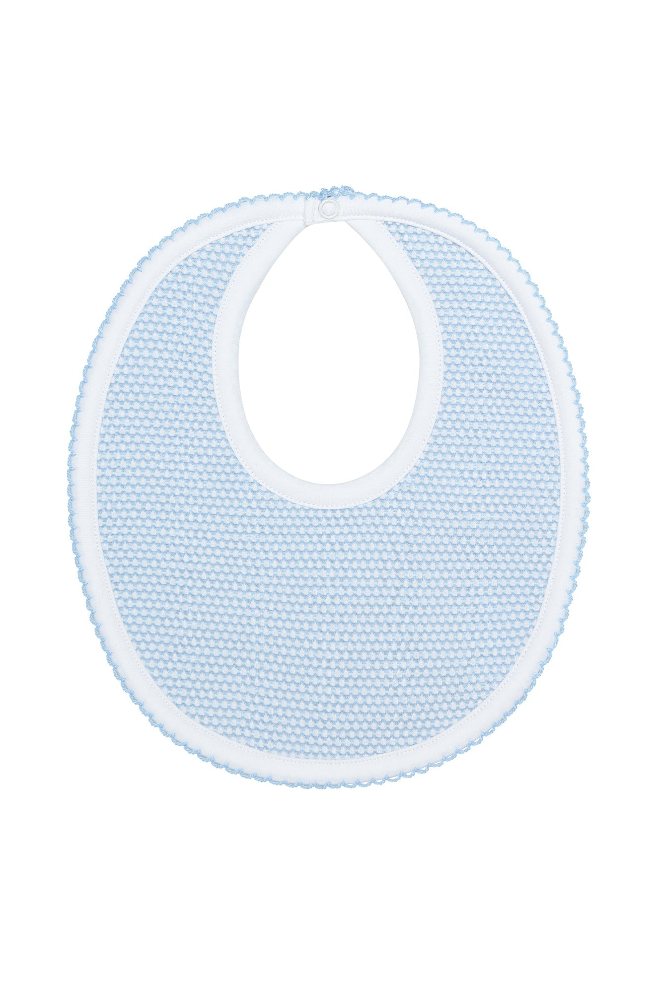 Blue Bubble Pima Cotton Baby Bib
