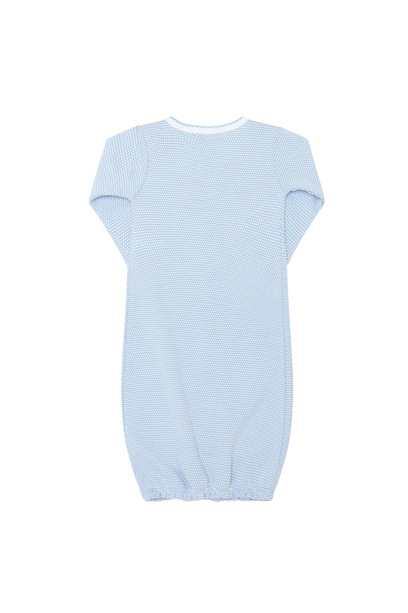 Blue Bubble Pima Cotton Baby Gown