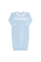 Blue Gingham Baby Pima Cotton Gown