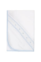 Blue Gingham Pima Cotton Baby Blanket