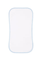 Blue Gingham Pima Cotton Baby Burp Cloth
