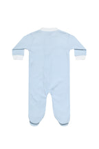 Blue  Gingham Zipper Footie