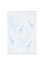 Blue Giraffe Print Blanket