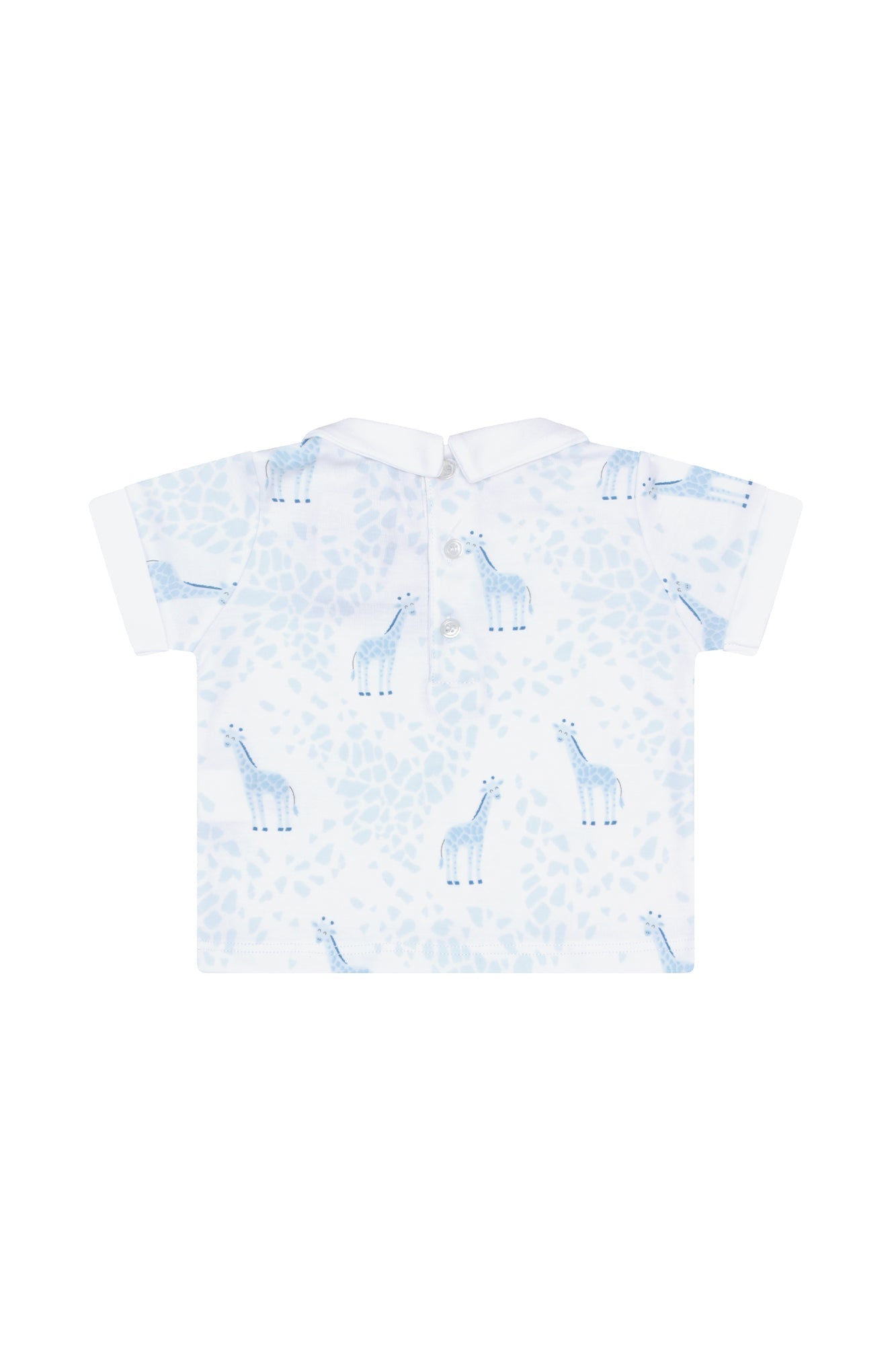 Blue Giraffe Pima Cotton Diaper Cover Set