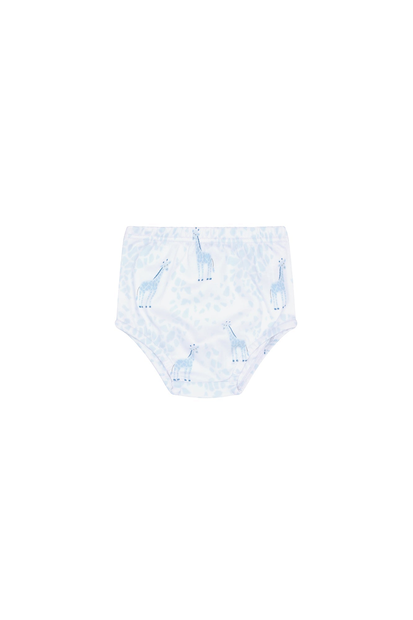 Blue Giraffe Pima Cotton Diaper Cover Set