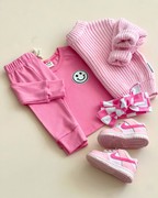 Smiley Bubble Gum Girls Lounge Set
