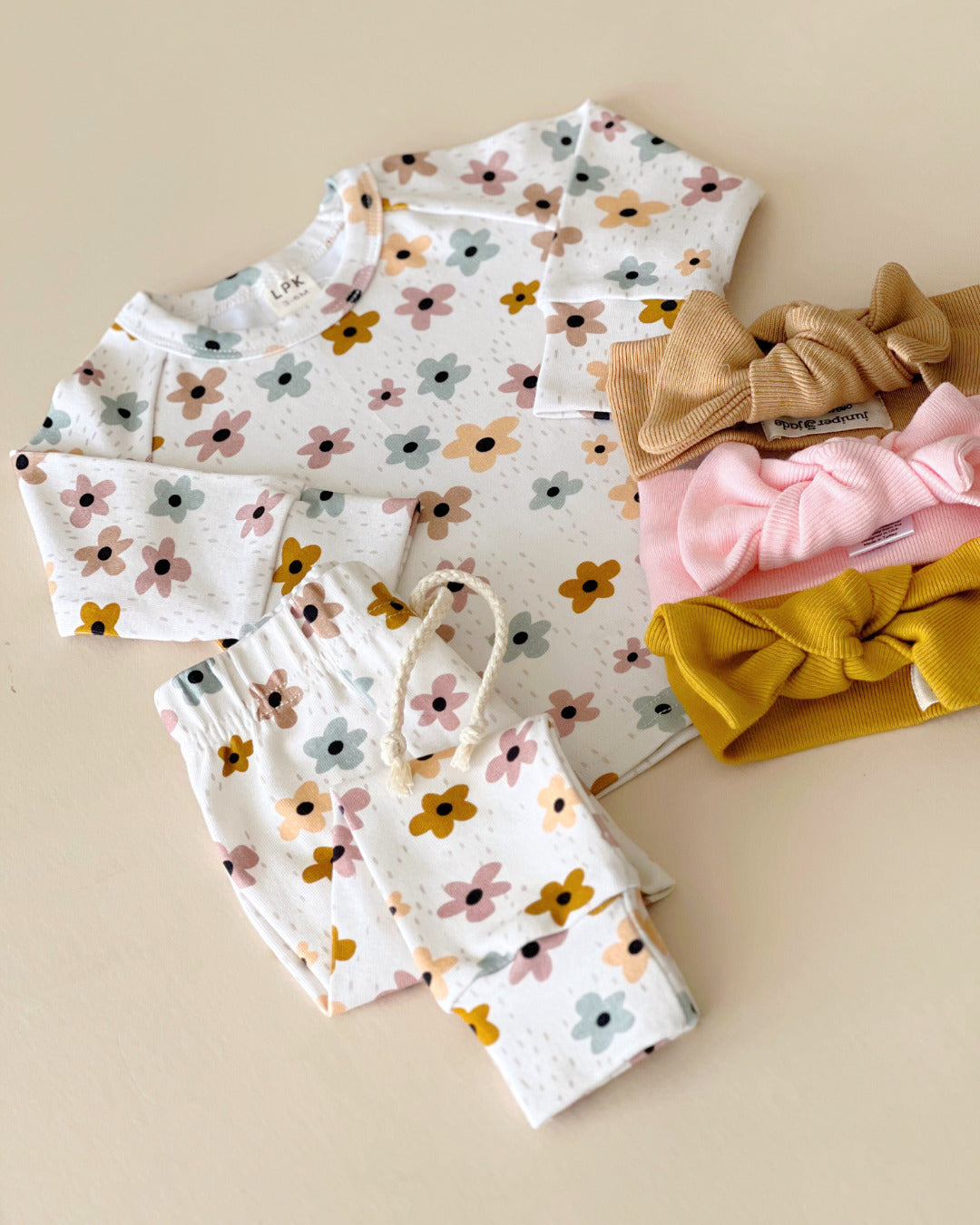 Girls Floral Lounge Set