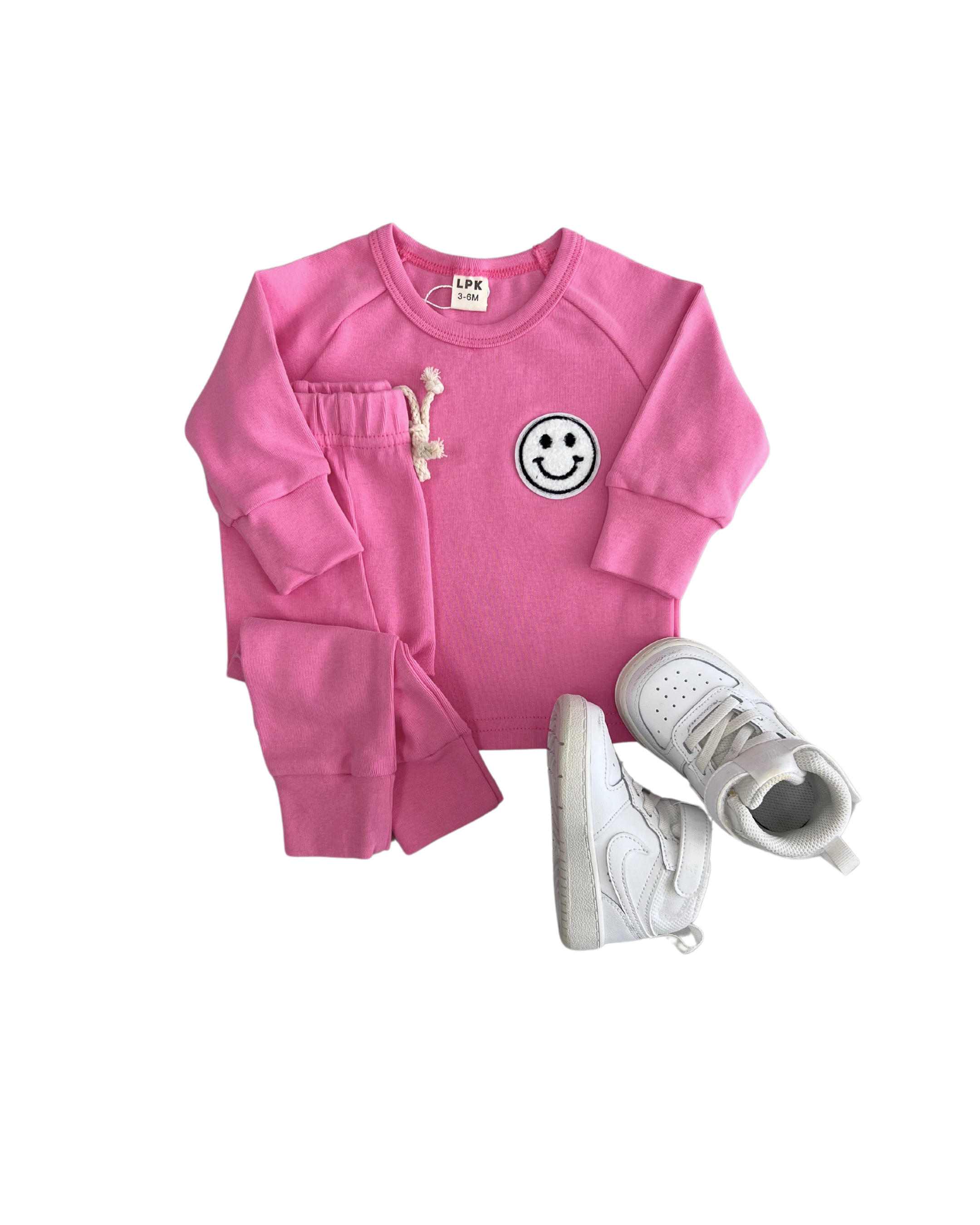 Smiley Bubble Gum Girls Lounge Set