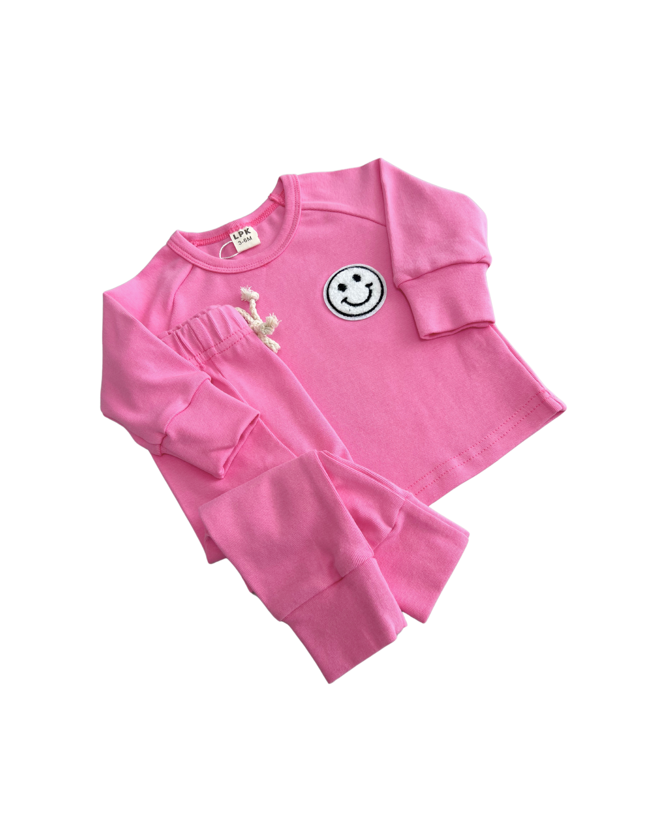 Smiley Bubble Gum Girls Lounge Set
