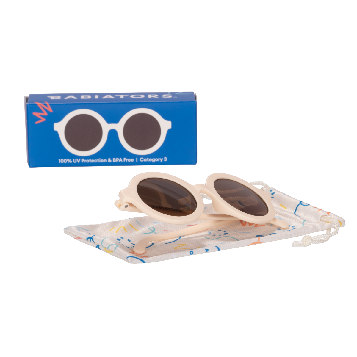Sweet Cream Euro Round Sunglasses